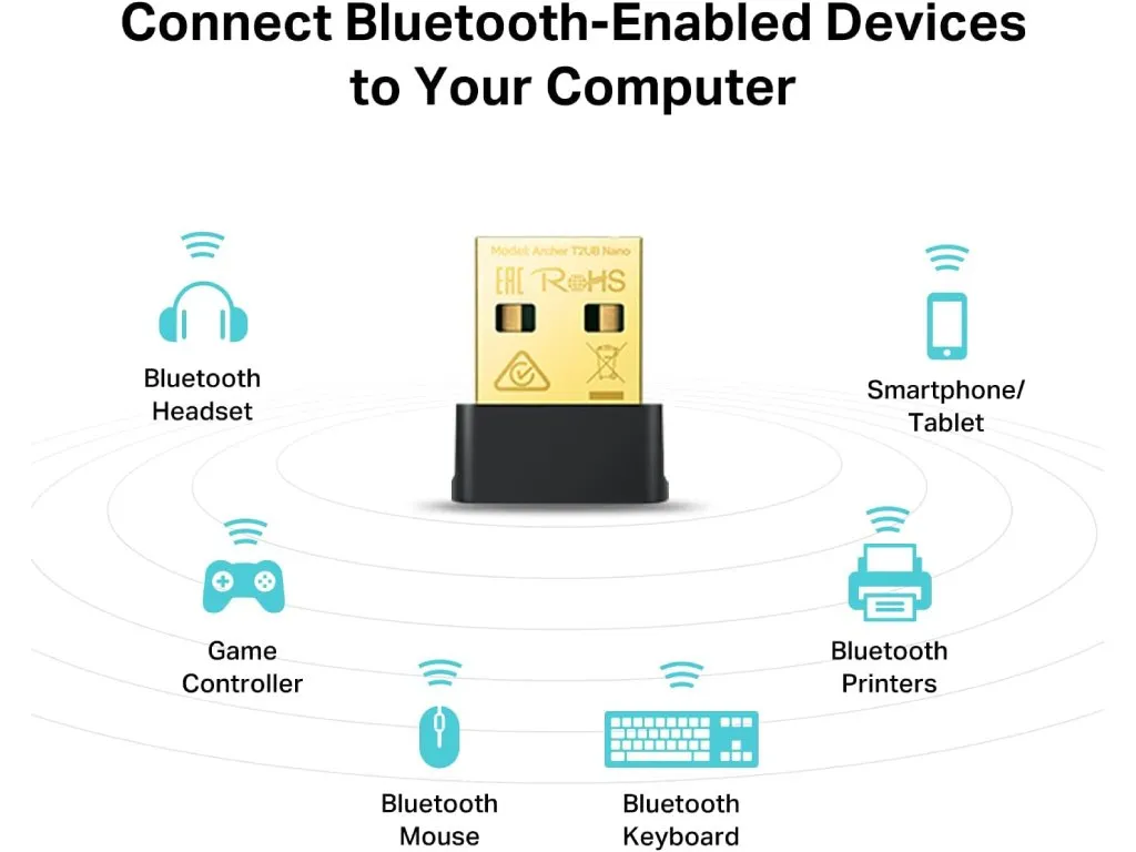 Bežicni adapter TP-LINK Archer T2UB Nano/BT 4.2+Wless AC600/433Mbps/150Mbps Slika 2